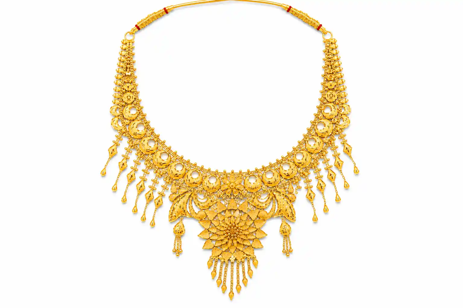 Ashiqe Traditional Finish Gold Necklace