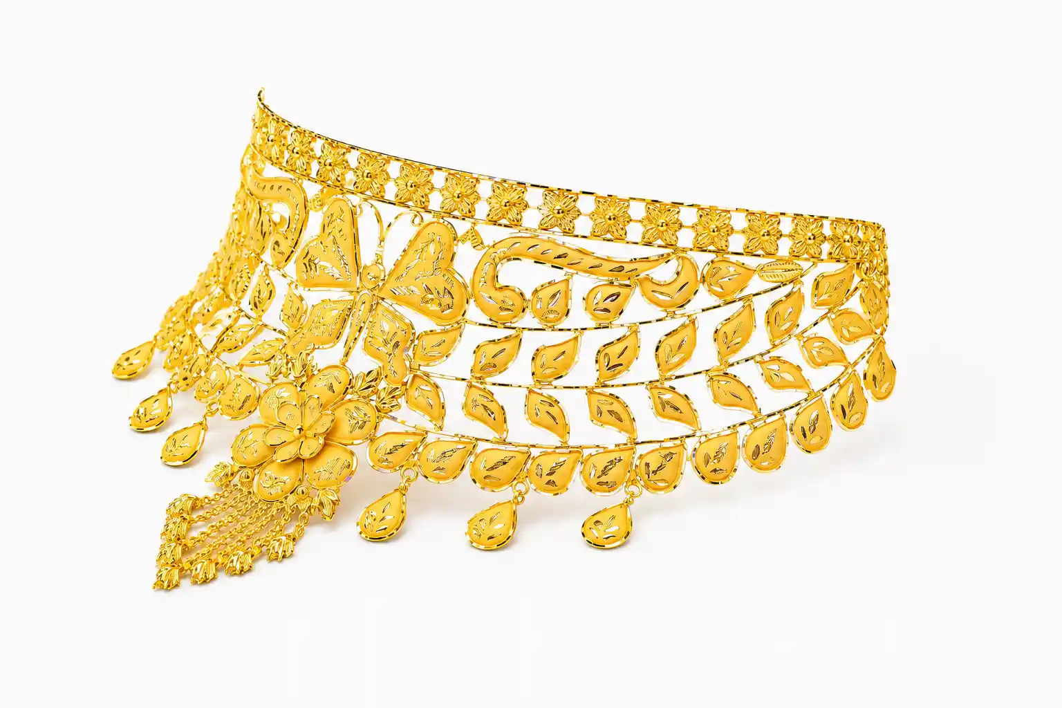 Ashiqe Royal Gold Crown Choker