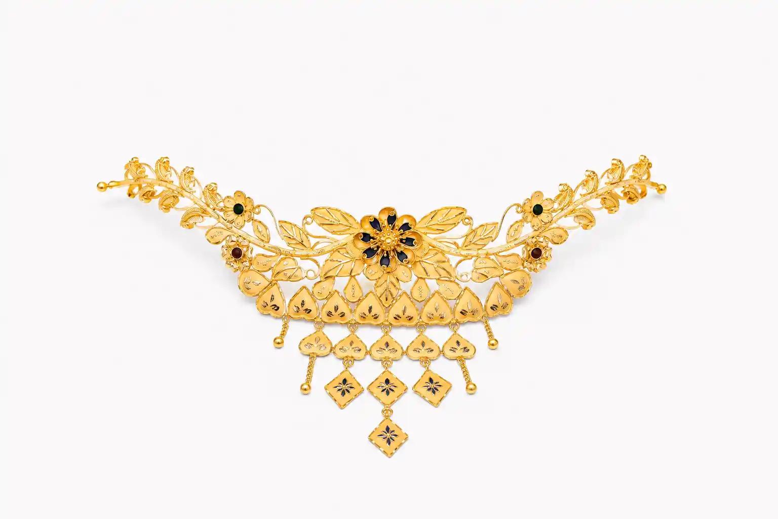Ashiqe Graceful Gold Crown Choker