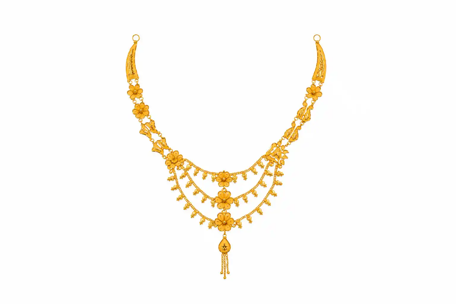Ashiqe Artistic Gold Necklace