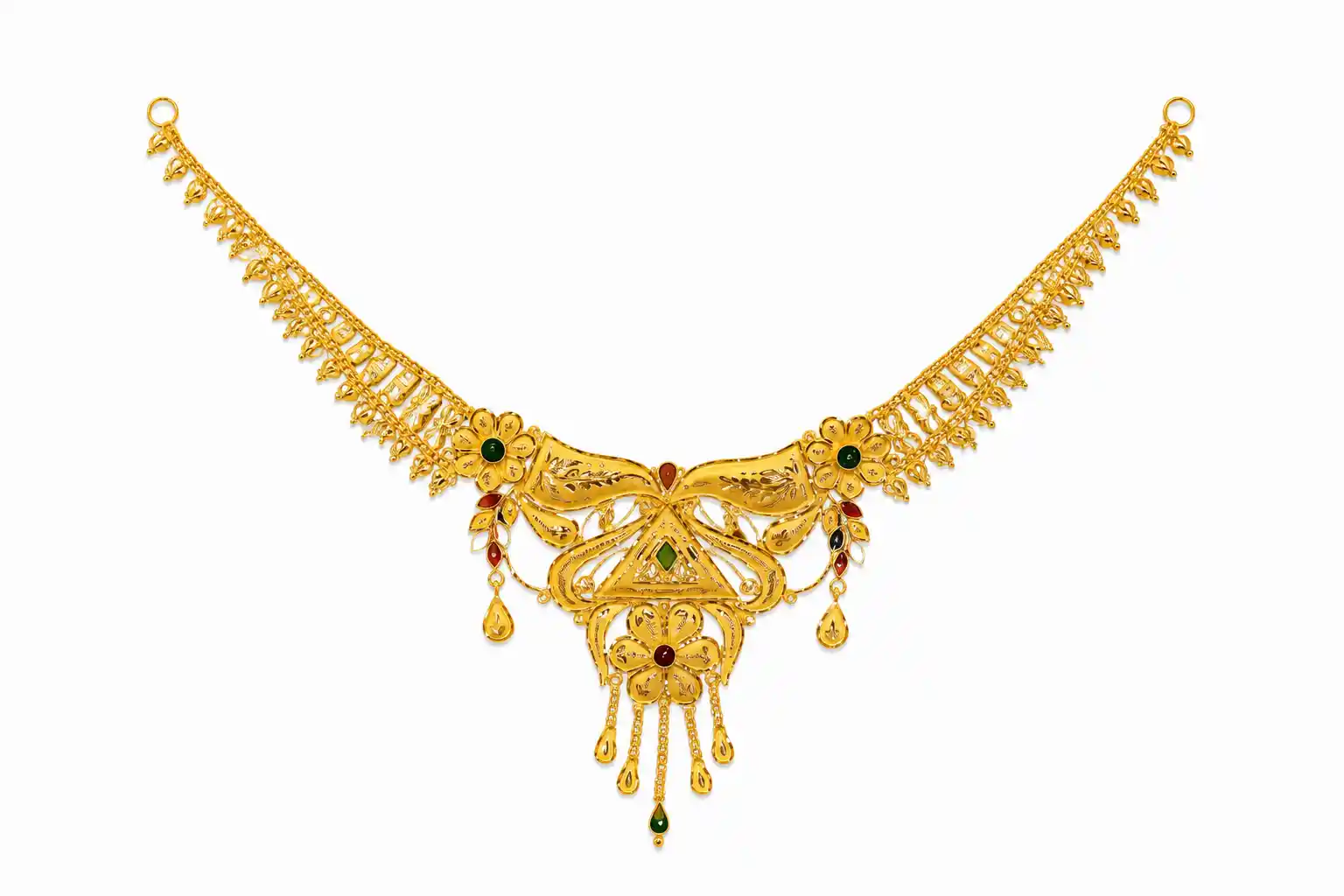 Ashiqe Graceful Golden Necklace