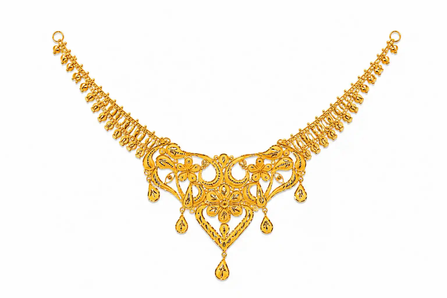 Ashiqe Golden Memorable Necklace