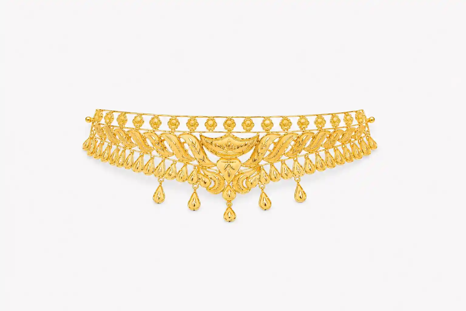 Ashiqe Stunning Gold Crown Choker