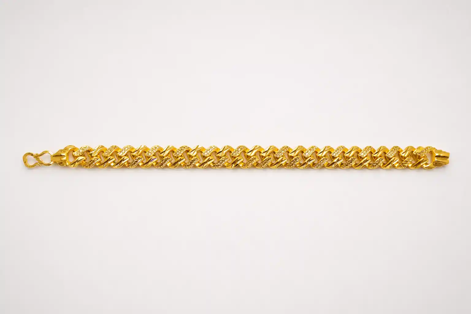 Ashiqe Crafted Gold Gents Bracelet