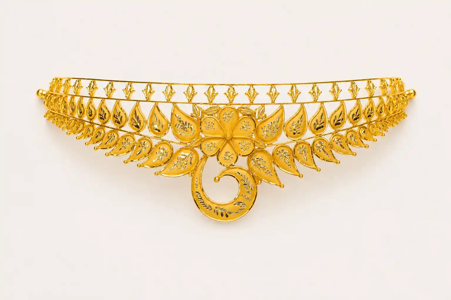 Ashiqe Classic Gold Crown Choker