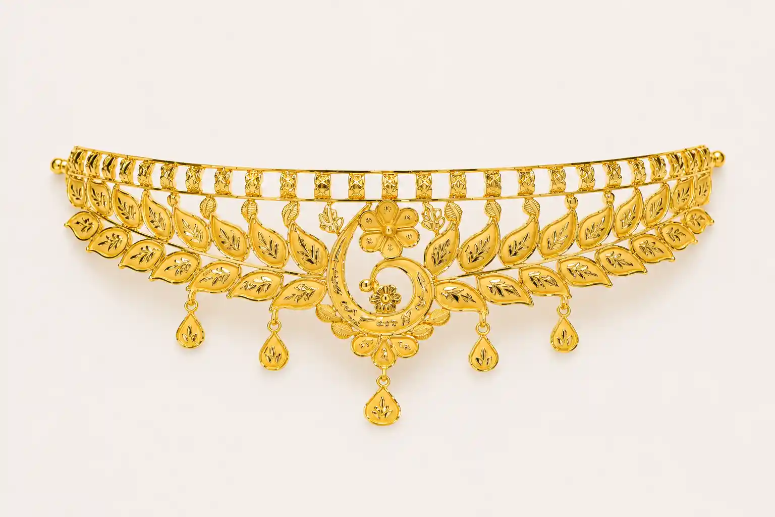 Ashiqe Luxurious Gold Crown Choker