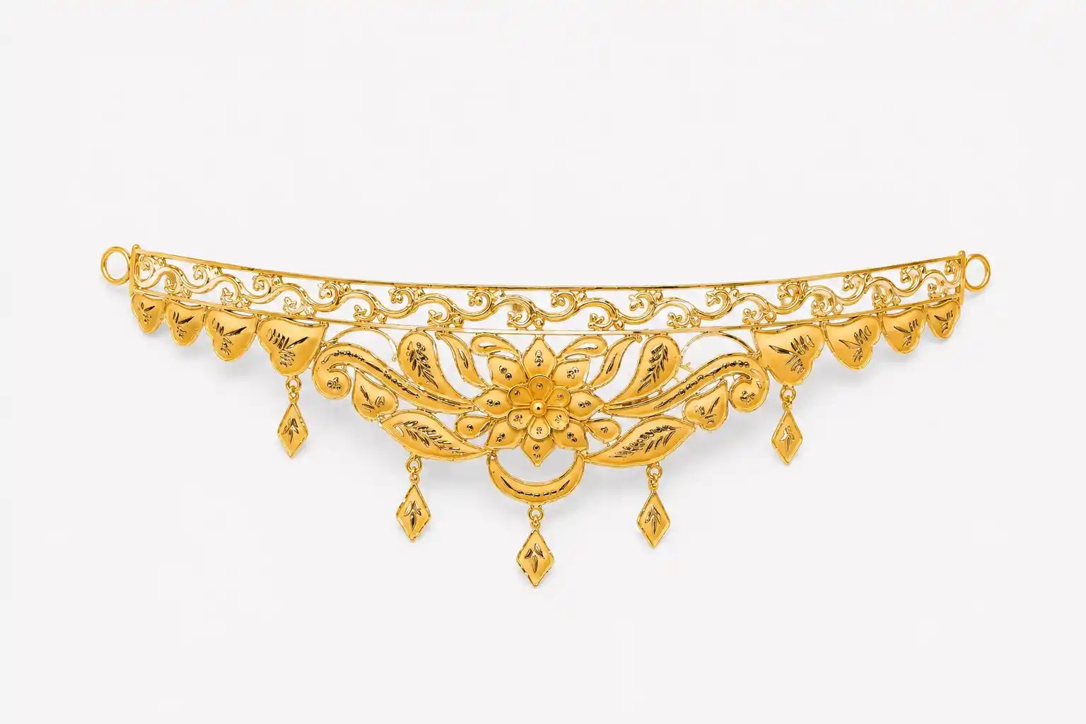 Ashiqe Radiant Gold Crown Choker