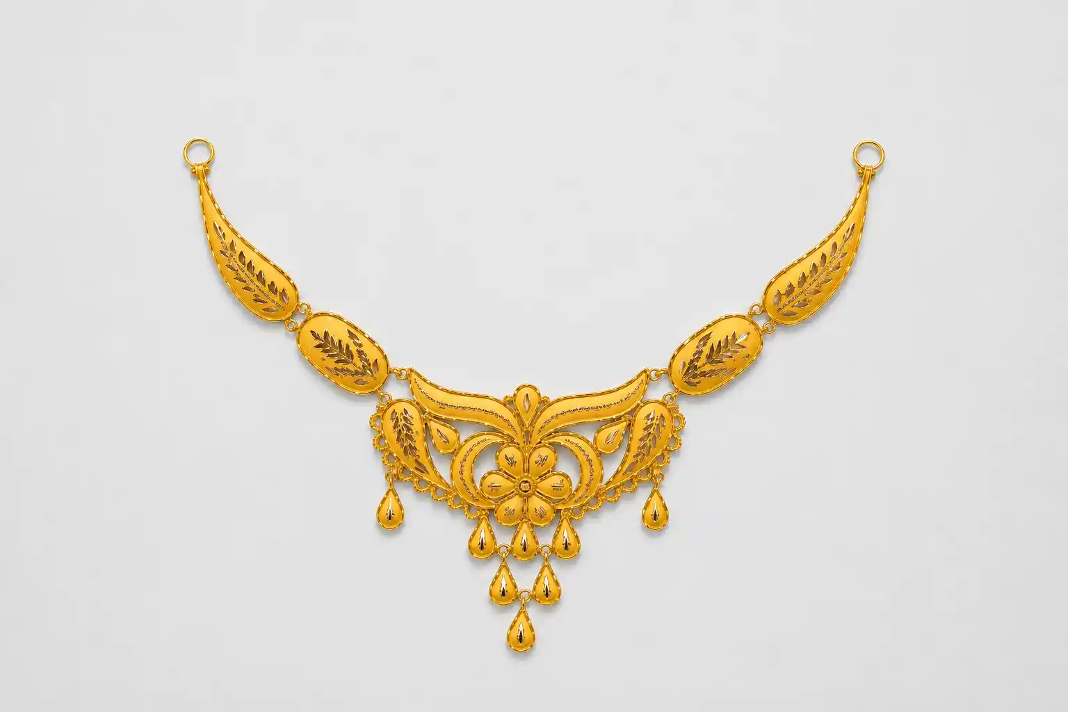 Ashiqe Artistic Gold Necklace