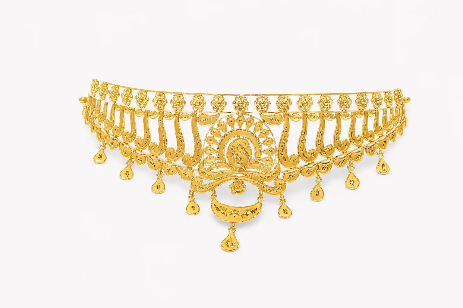 Ashiqe Sophisticated Gold Crown Choker