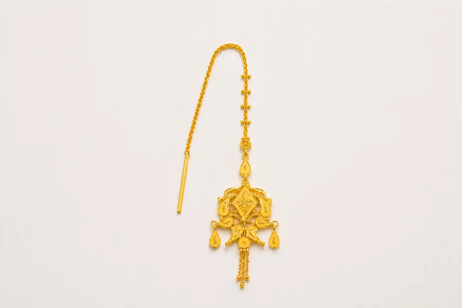 Ashiqe Intricately Designed Gold Tickly