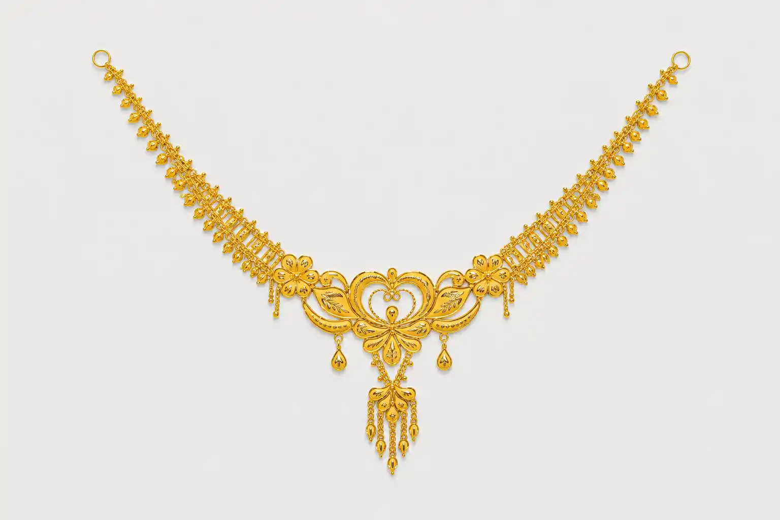 Ashiqe Glamourous Gold Necklace
