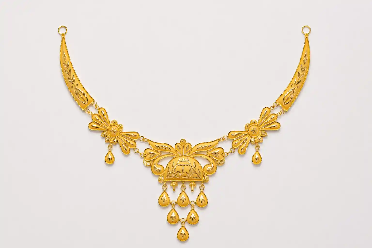 Ashiqe Magnificent Gold Necklace
