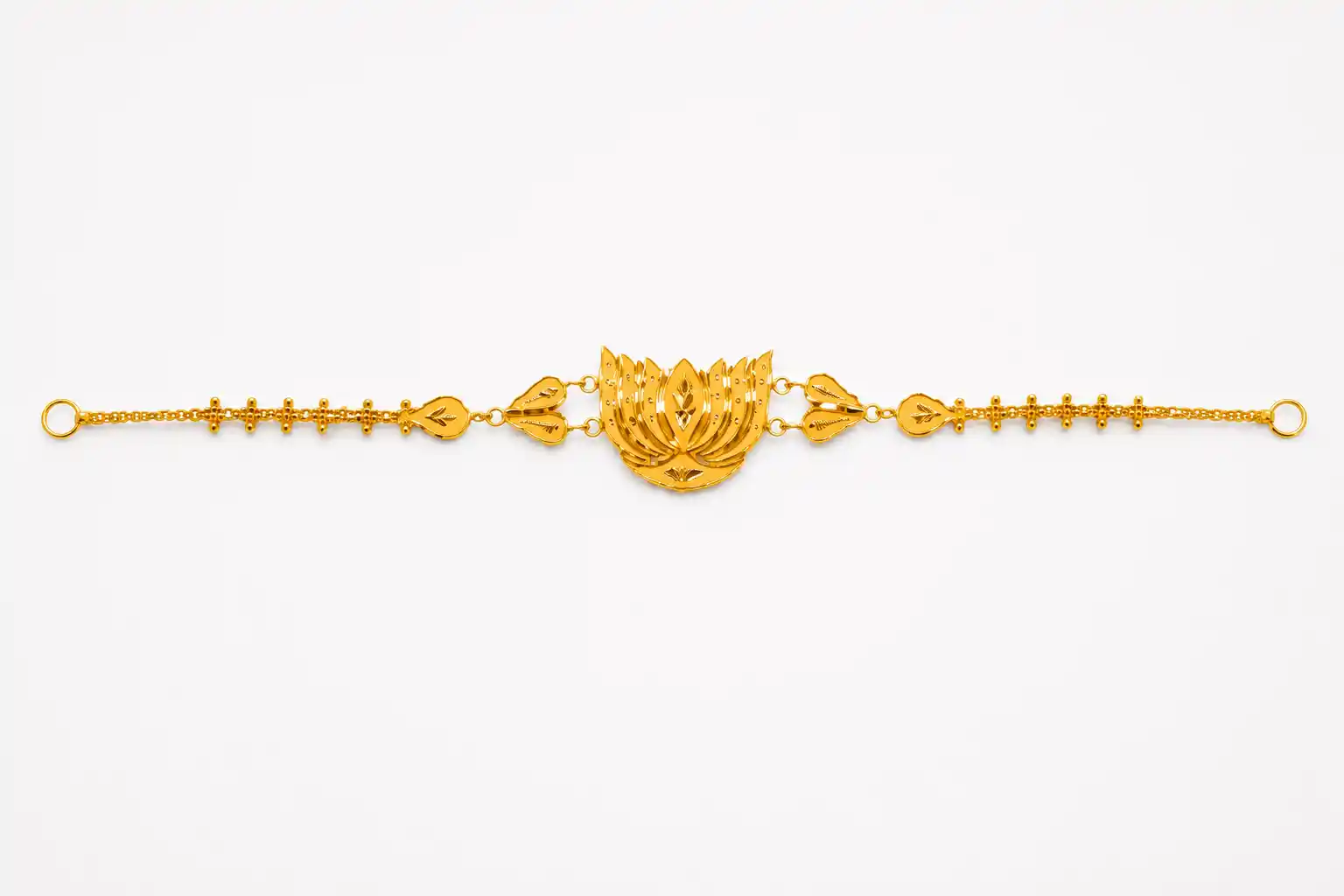 Ashiqe Materfully Shaped Gold Chik